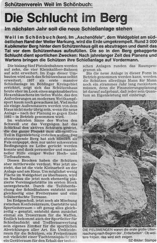 Kreisnachrichten der Sindelfinger Zeitung vom 26. September 1981